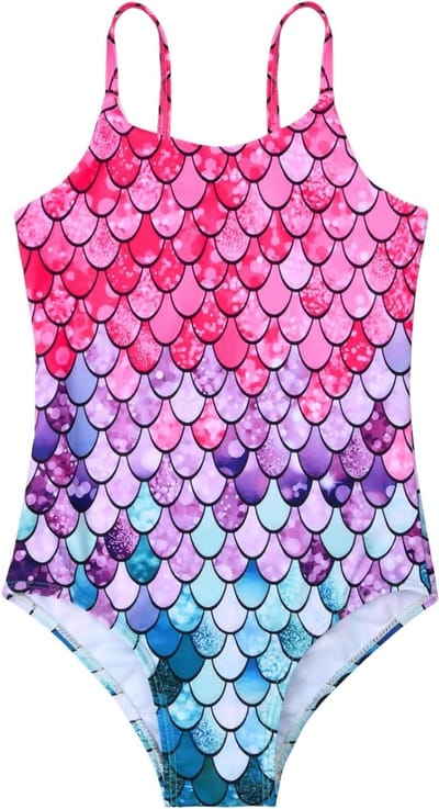 Meisjes Eendelig Badpak met Zeemeermin Design, Perfect voor Zomer, Zwemfeestjes en Zwemmen