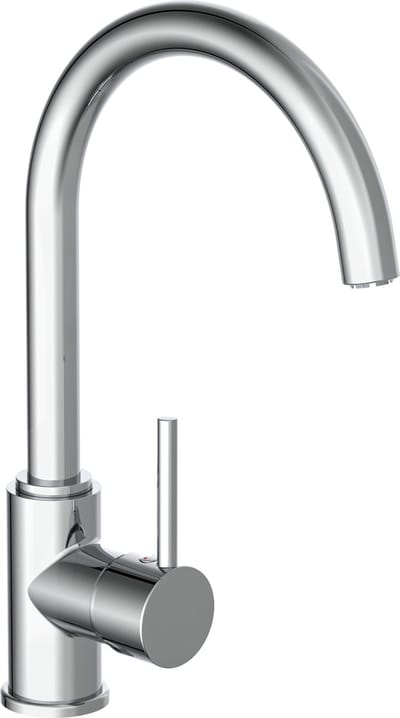 SCHÜTTE CASALLA Design Keukenkraan Voor Waterverwarmer - Met Vrije Uitloop - Mengkraan - Lage Druk - Hoge, Draaibare Uitloop - Zijdelingse Greep - Chroom