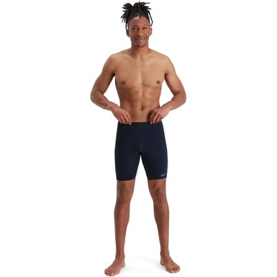 Speedo Endurance+ V-Cut Jammer Heren - Strakke Zwembroek Heren - Chloorbestendige Zwembroek Mannen - Sportzwembroek Heren met Trekkoord - Marine - XS