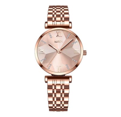 Nibosi - Dameshorloge - Polshorloge - Dames - Horloge - Horlogedoos - Vrouwen - Rosé