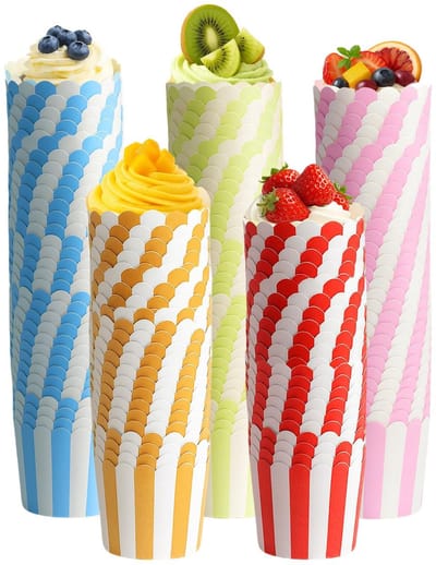 Dailygoods- Muffin Vormpjes 160 Stuks - Mini Muffinvormpjes - Cupcake Bakbeker - Diameter 5/6 cm - Hoogte 4,7 cm - Geschikt voor Feesten - Cupcakevormpjes