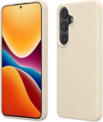 kwmobile telefoonhoesje geschikt voor Samsung Galaxy S26 Plus - Hoesje met siliconen coating - Smartphone case in crème
