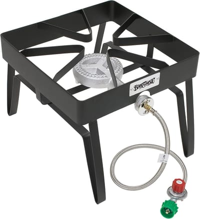 Terras fornuis - Buiten koken - Grote maaltijden bereiden - Heavy Duty staal - 16 inch kookoppervlak - Zwart
