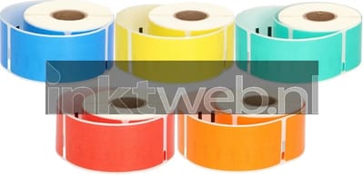 Huismerk Dymo 99012 adreslabel 5-pack 260 mm x 89 mm kleur