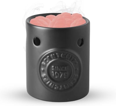Scentchips® Regular Embossed Since 1979 – Geurbrander – Oliebrander – Wax Melts Brander – Aromabrander – Zwart