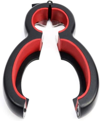 6 in 1 blikopener RVS multifunctionele opener bierflesopener keuken gadgets (Noir + Rouge)