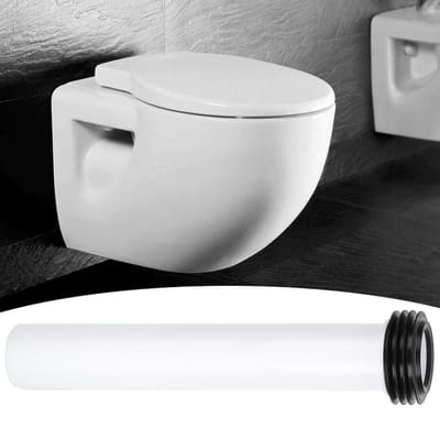 Witte Ingebouwde Toilet Waterreservoir Rechte Spoelpijp Verlengde Spoelbuis Toiletaccessoire gray