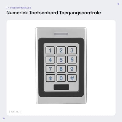 Dailygoods- Toetsenbord Waterdicht - Numeriek Toetsenbord - Toegangscode Systeem - Metalen Controller - RFID ID & IC Controller - IP67 Beveiliging - Deurbord