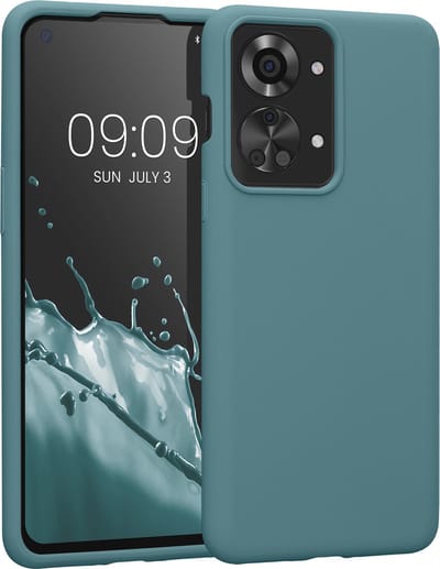 kwmobile telefoonhoesje geschikt voor OnePlus Nord 2T 5G - Hoesje met siliconen coating - Smartphone case in antieksteen