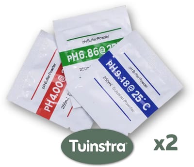 Tuinstra® pH kalibratiepoederset voor digitale pH-meter - 2 sets - Universeel: ook voor andere pH meters