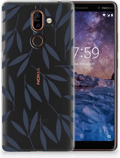 Nokia 7 Plus TPU Case Leaves Blue