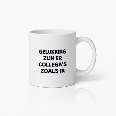 Grappige Kantoor Collega Mok – Gelukkig Zijn Er Collega’s Zoals Ik Koffiebeker
