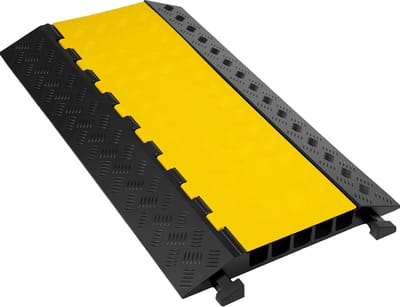 VEVOR Kabelbrug Kabel Bescherming 88,9x50,8x5 Cm 5 Channel Kabelgoot Cable Protector Warehouse 1.38x 1.26 Ramp Updated Professional