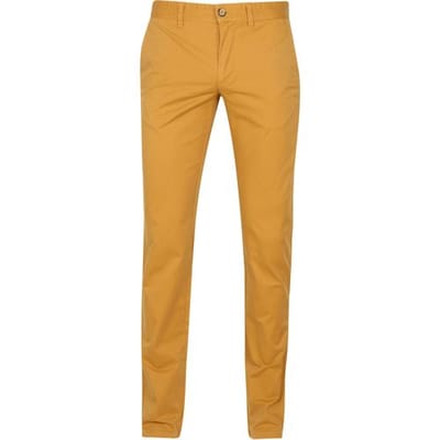 Suitable Chino broek Sartre 3467 Geel - Maat 50 - Heren - Mannen broeken