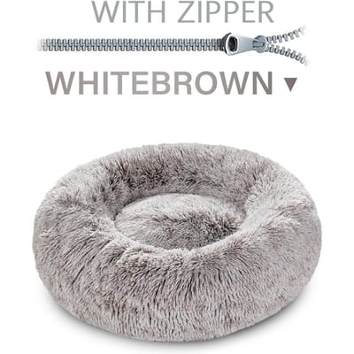 Afneembare Ronde Huisdier Mand Hond Mand Bank Wasbare Afneembare Hondenhok Lange Luxe Pluche Buiten Grote Huisdier Kat Hond Mand Warm Mat Bank XS