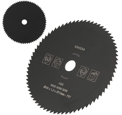 Dailygoods - Cirkelzaagblad - Snelle en gladde zaagsneden - 85 mm - 72 Tanden - Voor hout en metaal - Compact model