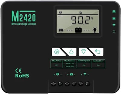 Zonne Laadregelaar - MPPT Controller - Energie Systeem - Automatische Systeemdetectie - 20A 12V/24V