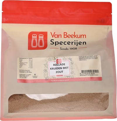 Van Beekum Specerijen - Rollade Kruiden Met Zout - 2 KG (hersluitbare stazak)