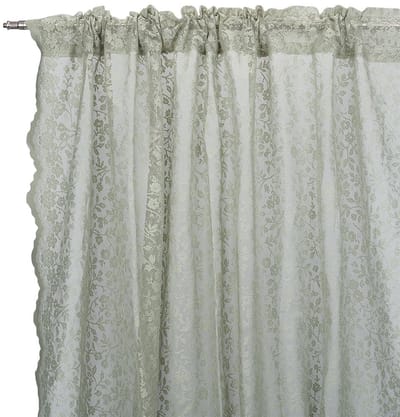 Dailygoods- Gordijnen 2 Stuks - Verduisterend - Groen - Elegant Bloemenpatroon - Polyester - 214 x 132 cm - Raamdecoratie