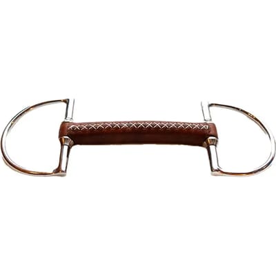 Rond leren bit voor paard Jump'In US