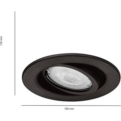 Philips LED 8720169266858 Fresco LED-inbouwlamp LED GU10 4.6 W Zwart