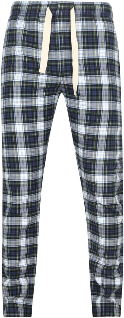 Steppin' Out Loungebroek Ruit Blauw en Groen - Maat S - Heren - Pyjama