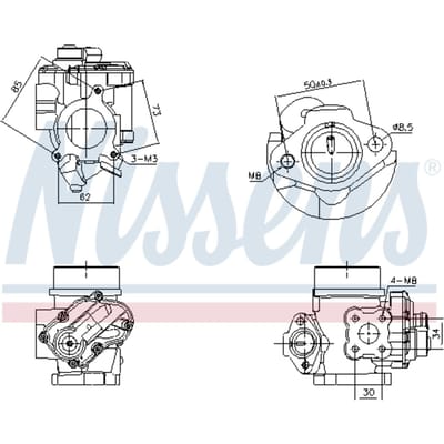 EGR-klep NISSENS 98349