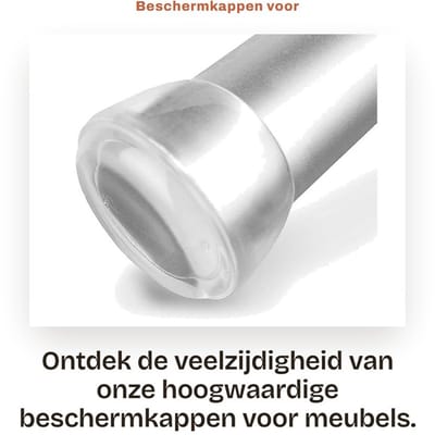 Dailygoods- Beschermkappen Hoogwaardige Transparante Kunststof - 12 mm - 16 Stuks - Meubelbescherming - Vervanging voor Rubber Kappen - Veelzijdig Gebruik - Meubelbeschermers
