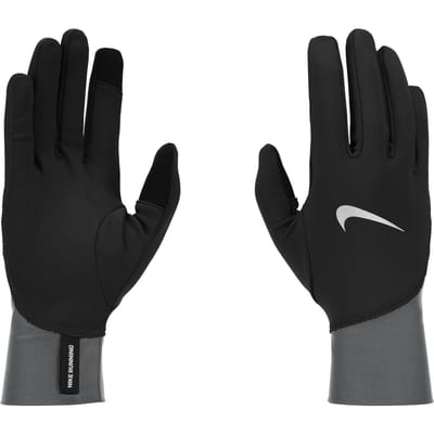 Nike Heren 2024 Pacer Midweight Hardloop Handschoenen (Zwart)