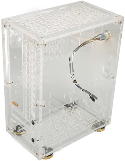 Dailygoody - Mini-behuizing - Mini-beschermhoes - 360 graden koeling - Transparant - Ondersteuning - Geschikt voor Flex 1U - 4,3 liter