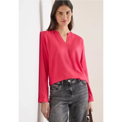 Blouse in effen kleur