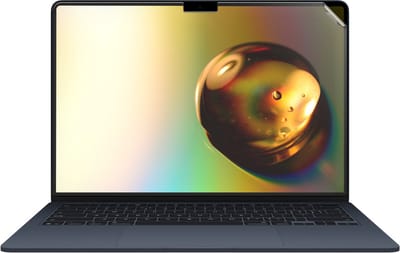 kwmobile screenprotector geschikt voor Apple Macbook Air 15 M4 2025 A3241 - Schermfolie voor laptop - Displayfolie mat
