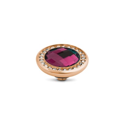 Melano Vivid Crystal CZ Steentje Fuchsia Rosé