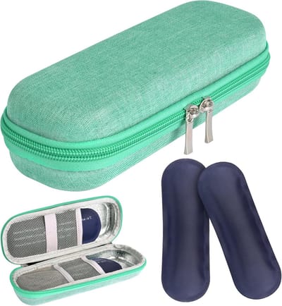 Thijox - Tas voor Diabetici en Koeltas, Herbruikbare IJszakken van Gel, Compact en Handzaam, Groen, Ideaal voor Dagelijkse Gebruik, Reizen en Buitensh