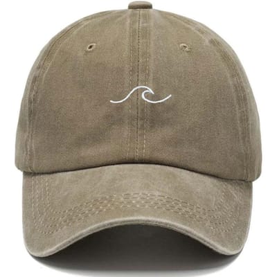 Baseballpet voor heren, aanpasbaar, katoen, gewassen, voor dames, golfborduurwerk, vintage papa pet, retro, buiten, casual, zonnehoed, streetwear gray