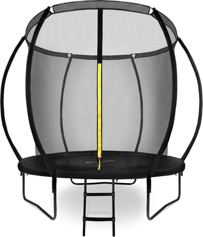 Tuinspringen Trampoline voor Kinderen 3+, Buitentrampoline met Ladder en Veiligheidsnet