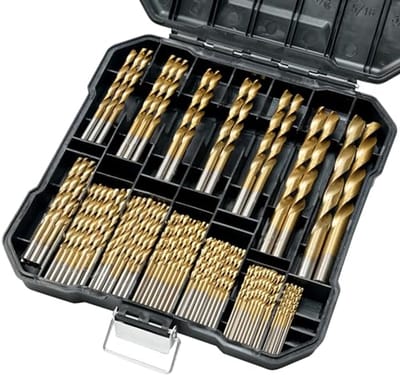 99-delige boorset voor metaal en hout - Titanium gecoate spiraalboor set