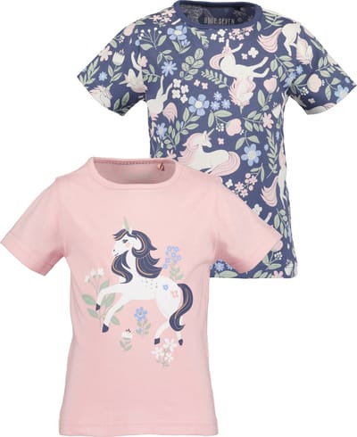 Blue Seven BASICS Meisjes T-shirt - meerkleurig - Maat 104