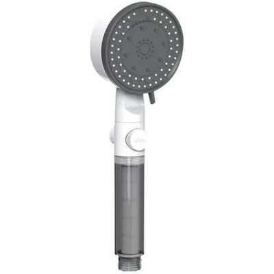 Pommeau de douche de haute qualité avec filtre à eau à 8 modes, douche haute pression réglable, portable, arrêt à une touche, accessoires de salle de bain blanc