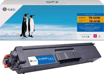 G&G TN421 Toner Compatibel met Brother TN-421 Tonercartridge magenta 1 stuk(s) Huismerk