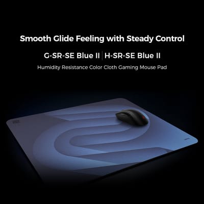 BenQ ZOWIE G-SR-SE Blue II Large Gaming Muismat – Esports Mousepad – 470x390mm – ComfortGlide™ – Anti‑Slip