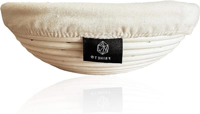 Broodbakmand - Rijsmand rotan - Brood bakken - Natuurlijk materiaal - 25cm diameter - Natuurlijk