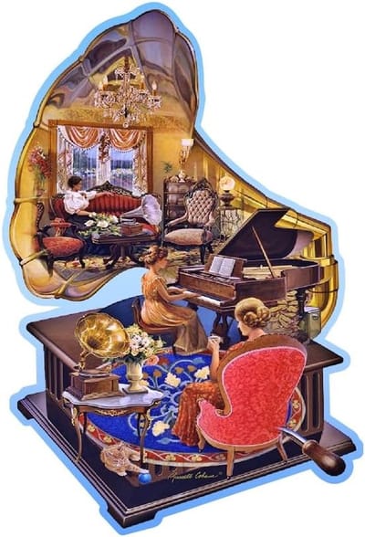 Houten Puzzel - Legpuzzel Mozaïek - Ontspanning Thuis - Unieke Vormen - 375 x 254 cm