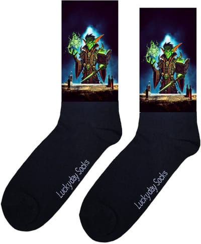 Magiër - Opkikker - Grappige sokken - Valentijns cadeau - Verjaardag cadeau - Sint cadeau - Leuke sokken - Aparte sokken - Vrolijke sokken - Toveren - Grappige cadeau - Kerstsokken - Vaderdag - Moederdag - Socks maken Happy - 37-44