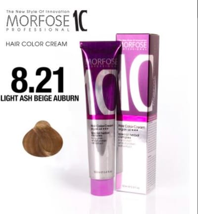 Morfose Color Cream 8.21 Light Ash Beige Auburn 100ml
