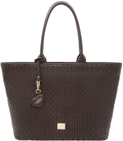 L.CREDI shopper Radka Shopper Chocolate donkerbruin