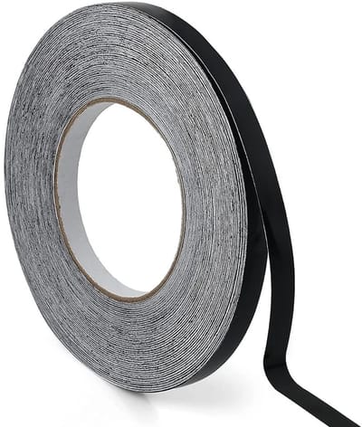 WiseGoods Premium Decoratie Tegelsticker - Zelfklevende Decoratie Band Voor Tegel- 0.5CM-50M - DIY - Keramiek Tegels - PET Zwart