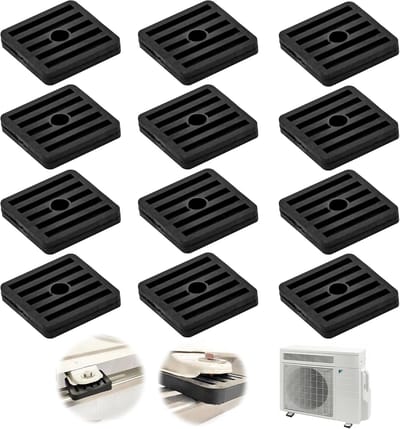 Trillingsdempers voor Airconditioning - 12 Rubberen Buffers voor Anti-vibratie
