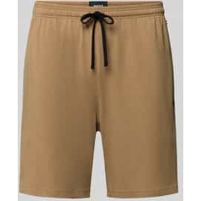 Heren Boss Mix&Match Stretch Katoenen Lounge Shorts in Beige