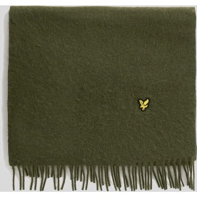 Lyle & Scott Lamswol Blend Sjaal - Groen
